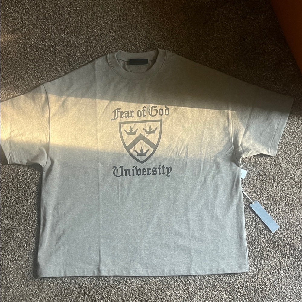 Fear of God University Crest Gray Tee